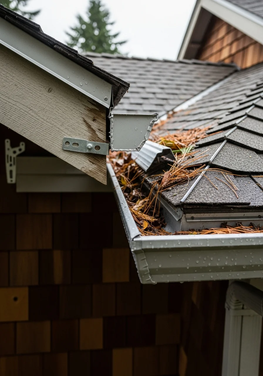 Stanwood homeowner and service professional discussing property maintenance.